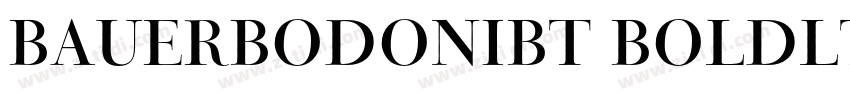 BauerBodoniBT Boldlt字体转换